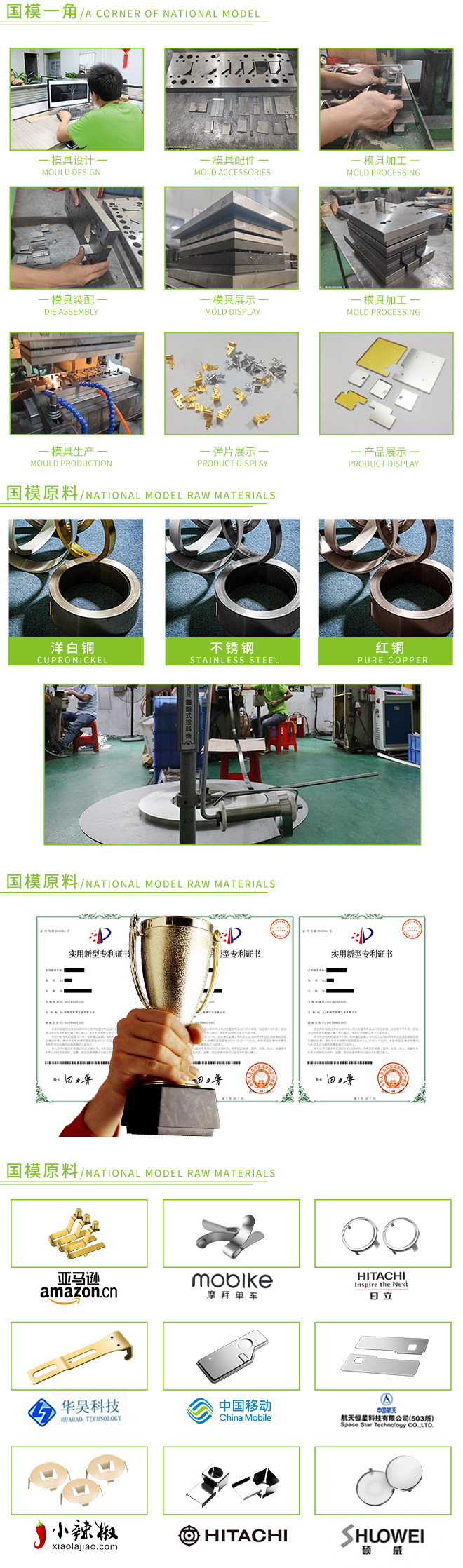 双金属冲压弹片